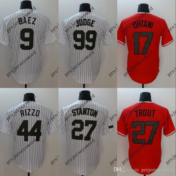 

Mens 2018 Memorial Day Jersey Los Angeles 17 Shohei Ohtani 27 Mike Trout Chicago 9 Javier Baez New York 99 Aaron Judge Baseball Jerseys