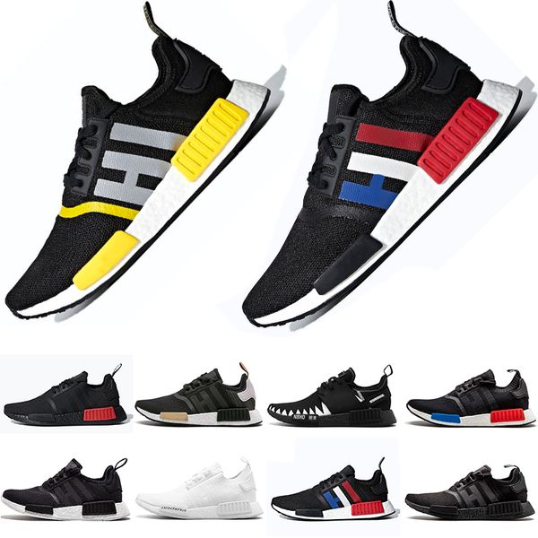 

2019 new running shoes nmd r1 primeknit thunder triple white bee nmds designer running shoes for men women oreo runner sports sneakers 36-46