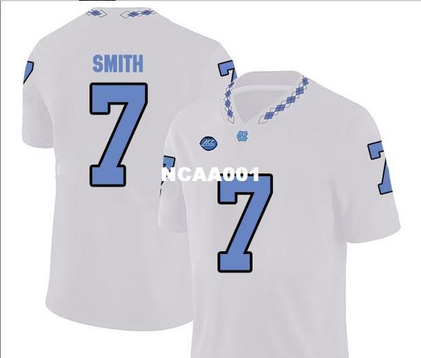 

мужчины unc tarheels jonathan smith #7 real full embroidery college jersey размер s-4xl или обычай любое имя или номер джерси, Black;red