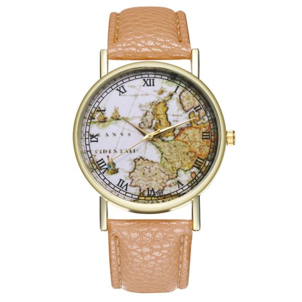

high-quality t69 vintage leather strap quartz fashion watch fashionable popular nice for dropshipping, Slivery;brown