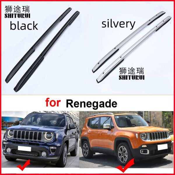 

new arrival roof rack roof rail bar luggage bar for jeep renegade, thicken aluminum alloy,supplied by iso9001 big factory
