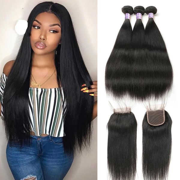 Ith Closure Straight Remy Hair Pawo