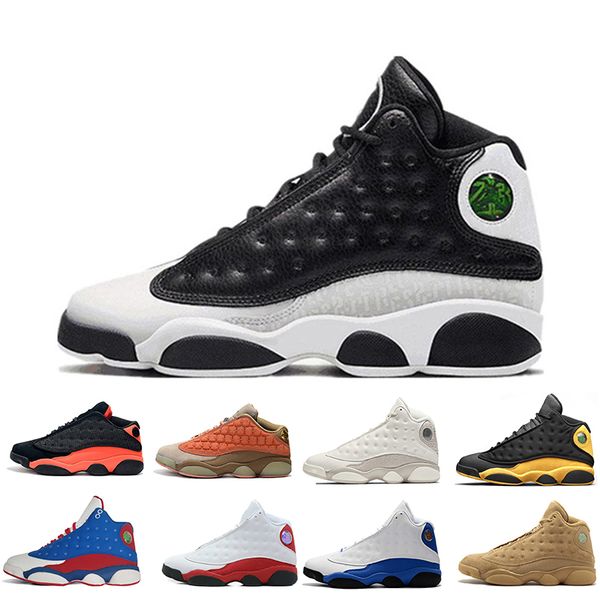 

With Box 13 13s Cap And Gown men basketball Grey Terracotta Blush Captain America Alititude Green Black Cat sports sneakers designer trainer