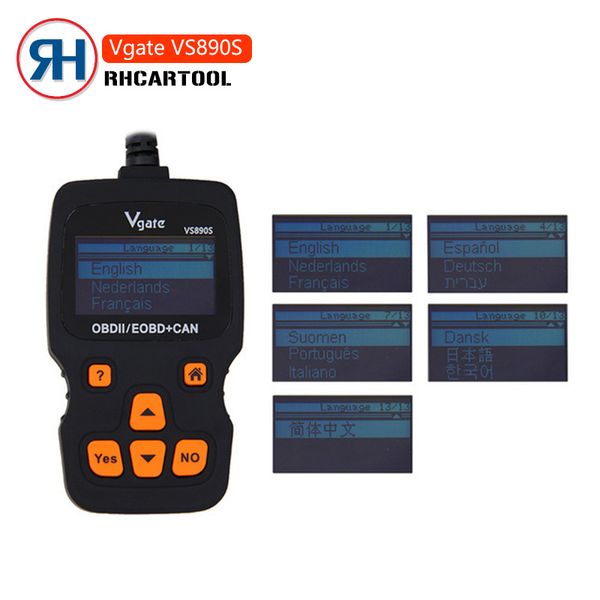 

obd2 scanner vgate vs890 vs890s obd 2 engine fault code reader analyzer vs-890s vs 890 obdii car diagnostic scanner tool