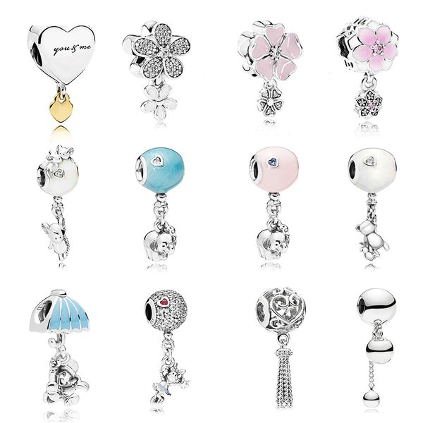 

pandora925 jóias poética flor primrose pendurado contas de corda pendurado balão pendurado charme grânulos