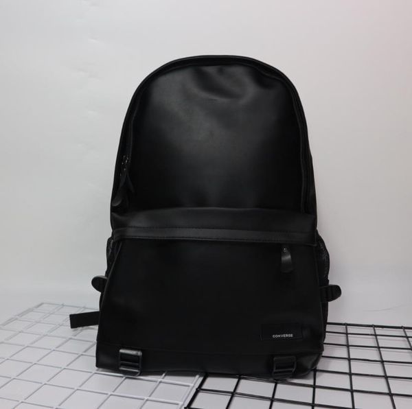 

fashion womens mens student teenager shoulders bag backpack simple style solid 2 colors schoolbag traveling bag casual 2020805q