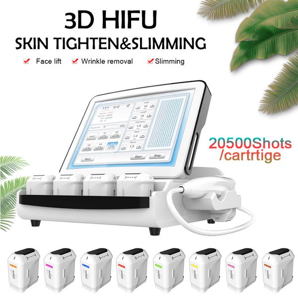 

hifu machine ultrasound skin lifting anti aging 3d hifu with 8 cartridges for skin care wrinkle removal