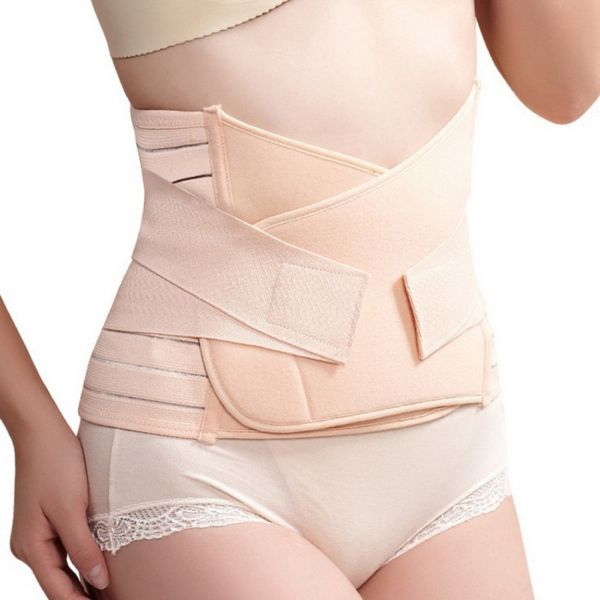 

postpartum recovery belt tummy body shaper slimming waist lose weight band, Black;white
