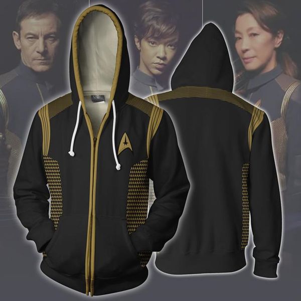 New Star Trek Movie Cosplay men/'s hooded sweater jacket sweatshirt