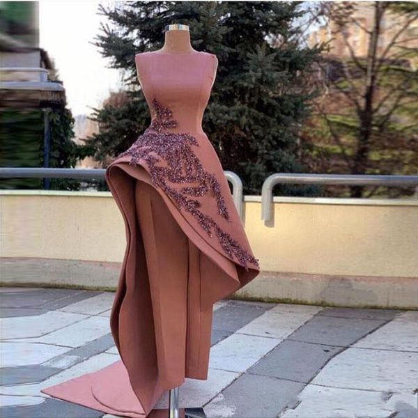 

dubai arabic evening dresses with detachable pants appliques sequins beads prom dress african women formal wear party gowns, Black;red