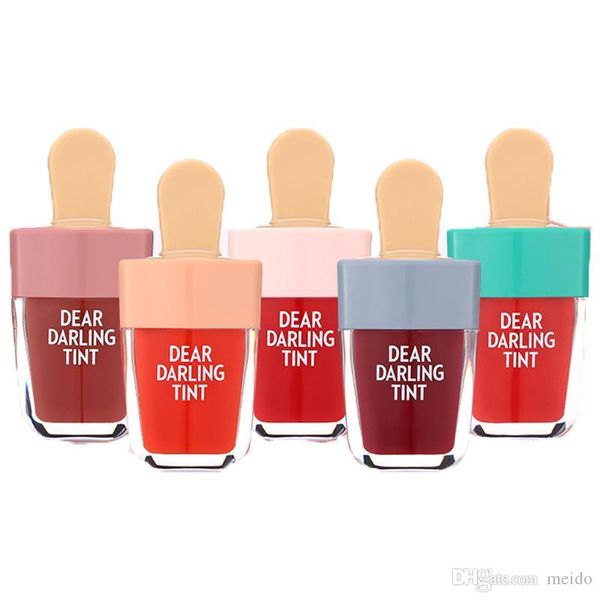 

etude house dear darling tint lipgloss ice cream makeup liquid matte lipstick lasting moisturizing waterproof lip gloss 5 color 3001354