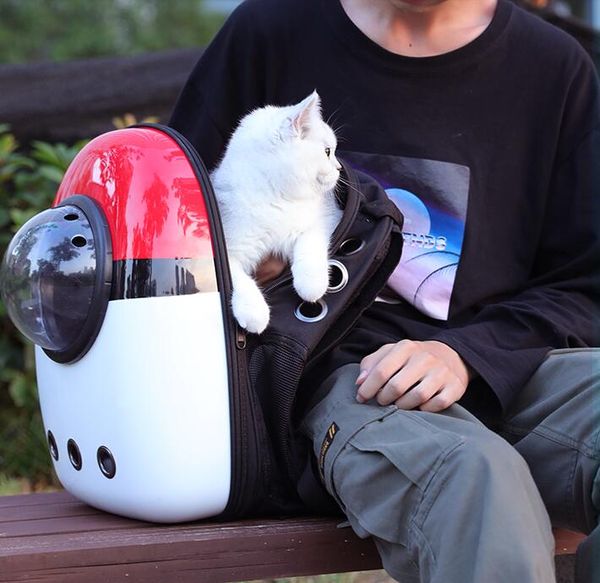 Cães transportadora malha bolsa de viagem pet colorido gato transportadora respirável mochila saco portátil ombro duplo ao ar livre bag298e