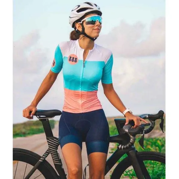 abbigliamento bicicletta abiti Triathlon delle donne TRES pinas Ciclismo Città maglia BIB MTB Outfit all'aperto ciclo collant ropa Ciclismo