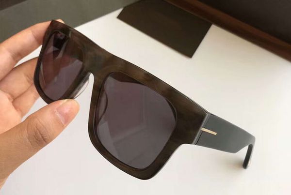 

men 0711 rectangle sunglasses shiny black/grey smoke designer sun glasses sonnenbrille eyewear new with box, White;black