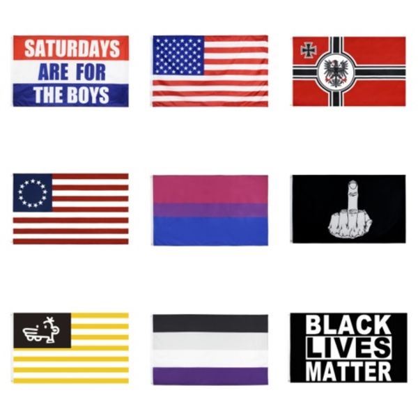 

9 styles trump 2020 flag donald trump flag keep america great donald for president campaign banner 90*150cm garden flags#709