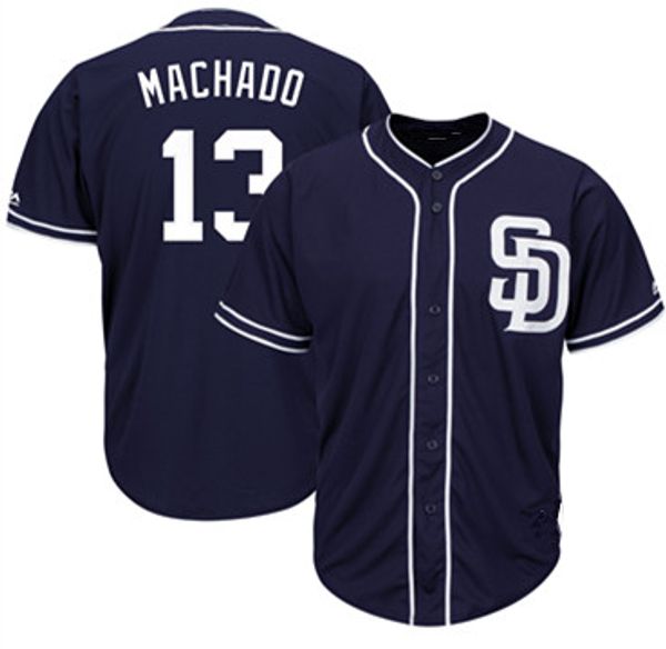 

Thailand quality 13 Manny Machado 50th Patch 100% Stitched San Diego 19 Tony Gwynn Jersey Wil Meyers Cool Base Mesh Baseball Jerseys