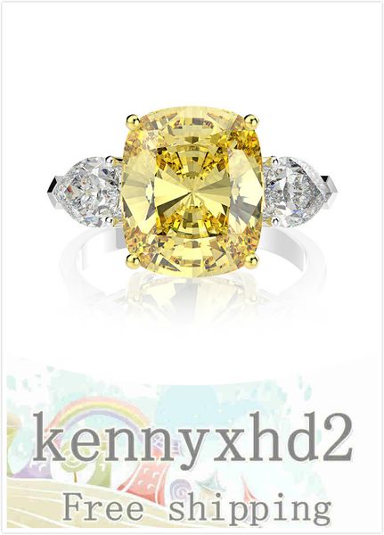 

модное 925 чистое серебро имитация алмаз кольцо циркон моссан инс хороших товаров 11 карат, Golden;silver