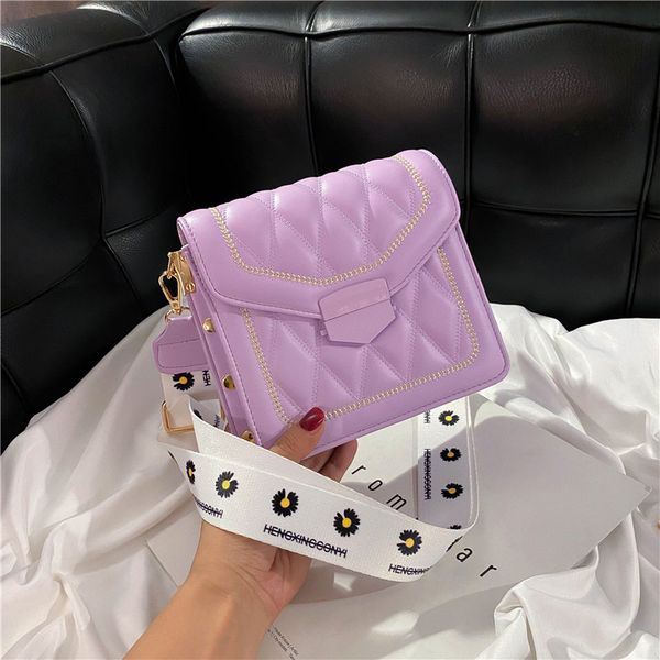 

2020 new small square crossbody bags mini ultra fire rivet women handbag lock pu leather chain shoulder bag woman messeng bags