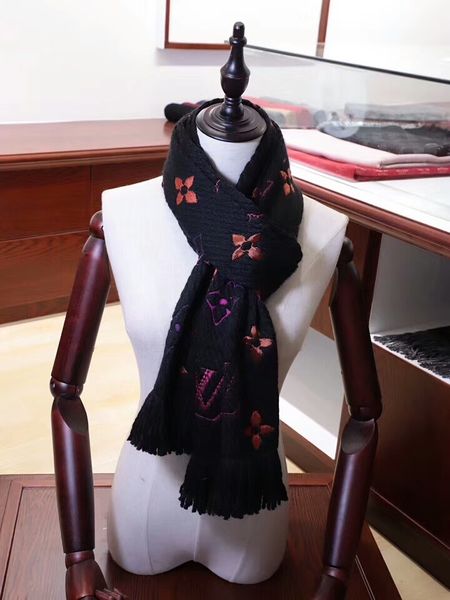 

2019 new luxury scarf pashmina for women brand designers warm scarfs fashion women imitate long shawl wrap 180x30cm no box e111a, Blue;gray