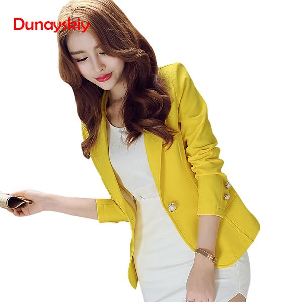 

women blazers 2019 green color long sleeve jackets solid single button coat slim office lady female blazer feminino, White;black