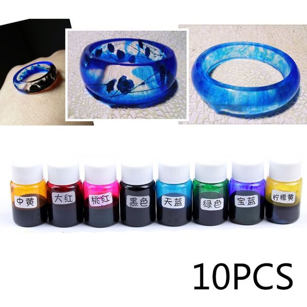

props supply home liquid accessory pigment set decoration diy silicone resin dye making crafts new useful quality