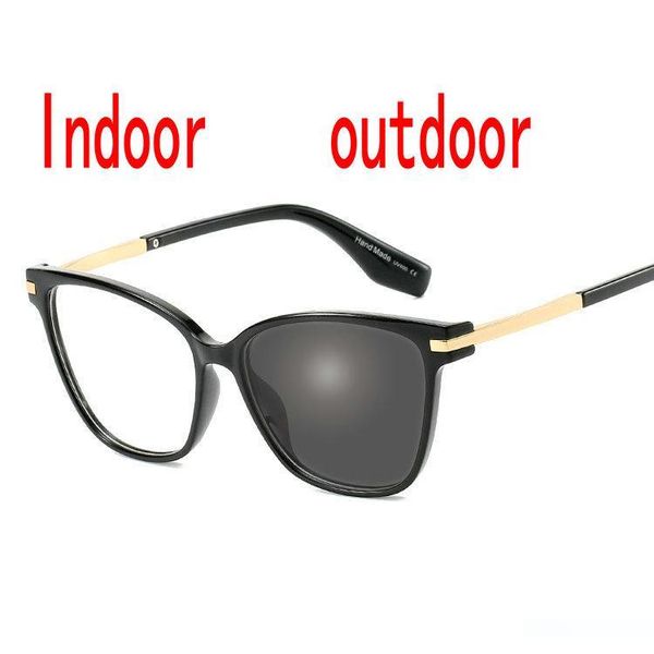 

2019 new women's transition sunglasses color changing glasses fe male retro myopia optical glasses fashion finished fml, White;black