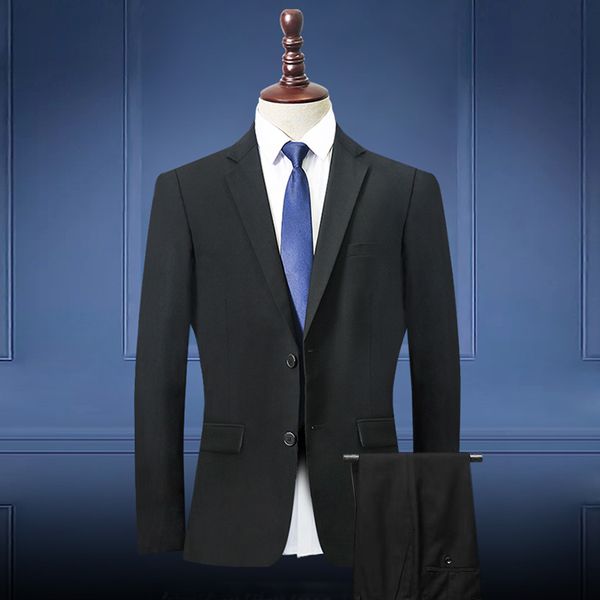 

костюм мужской костюм в корейском стиле бизнес весной и осенью slim fit бизнеса best man соответствующая защита, White;black