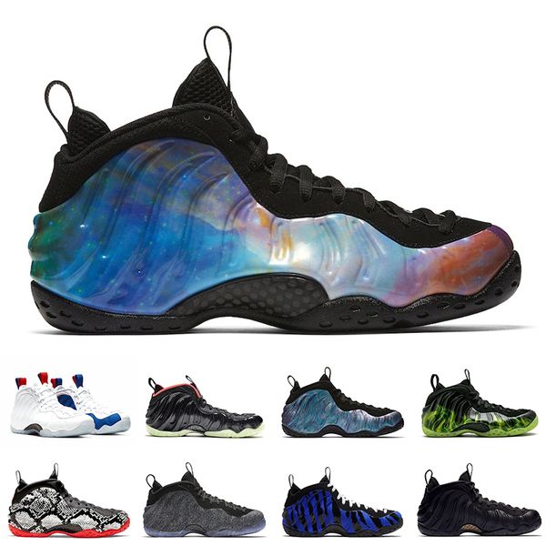 

alternate galaxy 1.0 2.0 penny hardaway men basketball shoes foam one vandalized usa eggplant island green midnight navy mens trainers sport, White;red