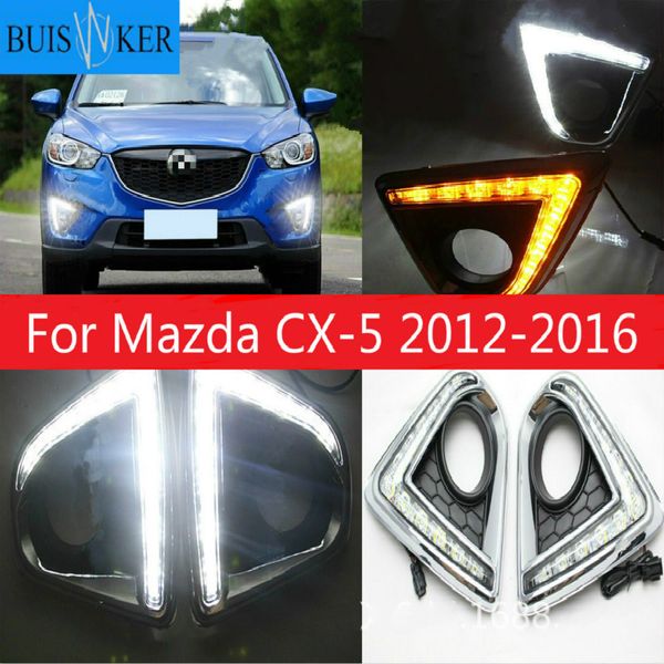 

for cx-5 cx5 cx 5 2012 2013 2014 2015 2016 daytime running light led drl fog lamp driving lights yellow turn signal lamp