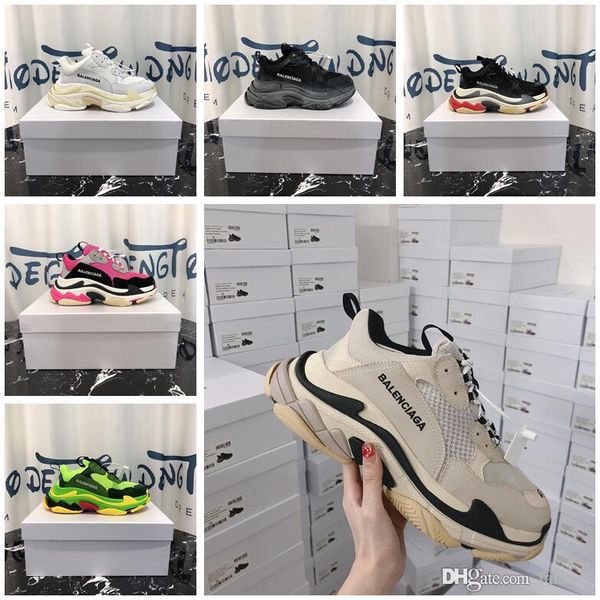 

27color 1 boexd 2018 in new pari 17fw triple 1 dad balenciaga hoe luxury torre neaker men women men women running hoe