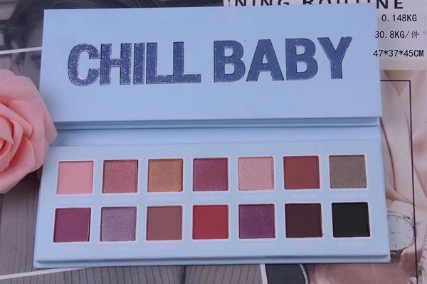 

2019 makeup palette christmas edition 14 colors eyeshadow palette chill baby eye shadow gift dhl shipping