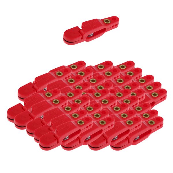 

40pcs snap release clip for weight planer board kite offshore fishing red