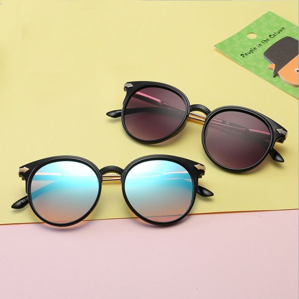 

пешие прогулки очки старинные ретро унисекс зеркальные линзы круглые очки солнцезащитные очки новый бренд, Blue