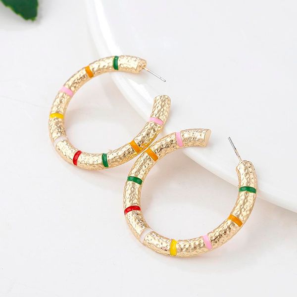 

flashbuy vintage simple geometric statement drop earrings for women female c type long earrings ear dangle gift jewelry 2019 new, Golden;silver