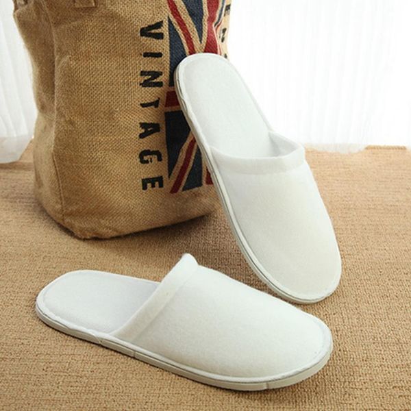 

l comfortable inner thick disposable slippers anti-slip home guest shoes breathable soft disposable slippers bath supplies an3031