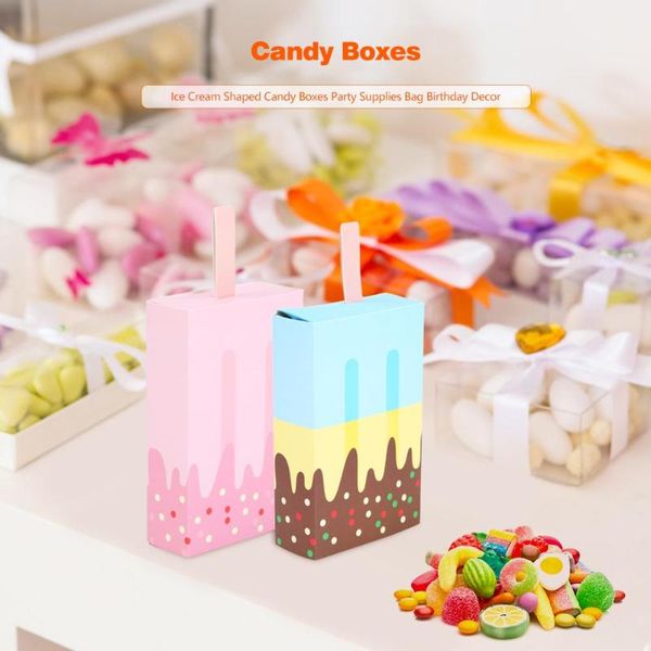 

10pcs christmas candy box storage diy ice cream candy case container wedding gifts birthday decor party supplies