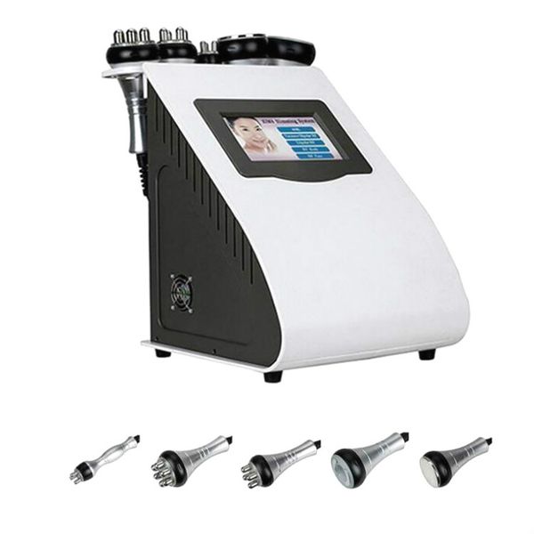 

2020 5 in1 ultrasonic liposuction 40k cavitation radio frequency beauty equipment vacuum bipolar rf machine slimming, Black
