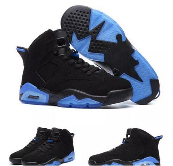 

2019 arrival 6s unc kids basketball shoes black and blue 6s men women kids sport shoes sneakers size 36-47 kids