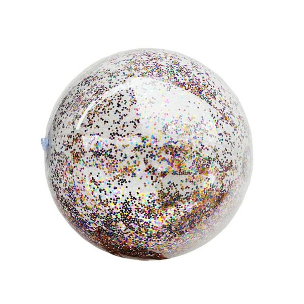 

giant beach ball transparent water floatingc with sequins good toy ball inflatable as a gift for children princess beach ball