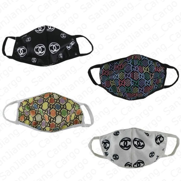 

summer face mask design women girl ladies masks reusable washable fiber trendy print outdoor cycling dustproof mouth-muffle cover e41302