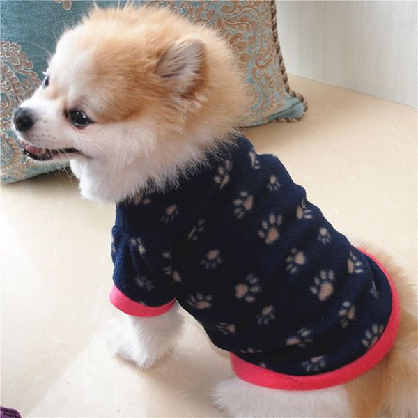 

печать собаки кошки одежды для маленьких собак теплой зимнего собака pet одежда пальто рубашки pet костюм рождественской мягкой чихуахуа оде