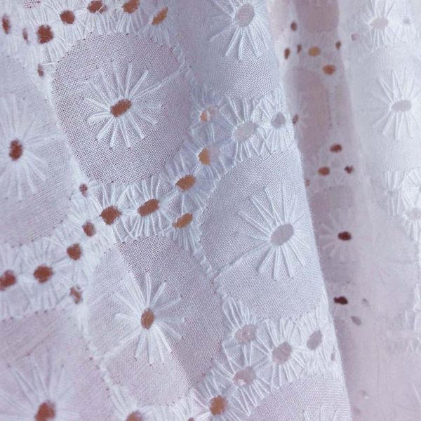 

white swiss cotton lace embroidery fabric for dress,1yard 90*130cm,cotton voile eyelet tissu lace fabrics,patchwork sewing cloth, Black;white