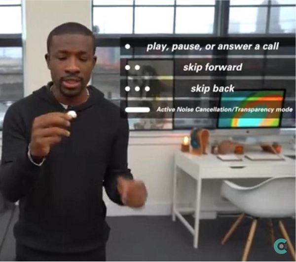 

Supercopy air pro animation howing 3nd generation wirele charging bluetooth earphone with mart en or matte hinge h1 earbud pk w1 chip