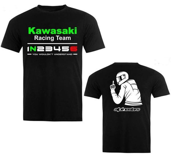 

2019 short sleeve cotton man clothing japan motorcycle z1000 z800 z300 versys 1000 650 racer team man fan t-shirt t shirts, White;black