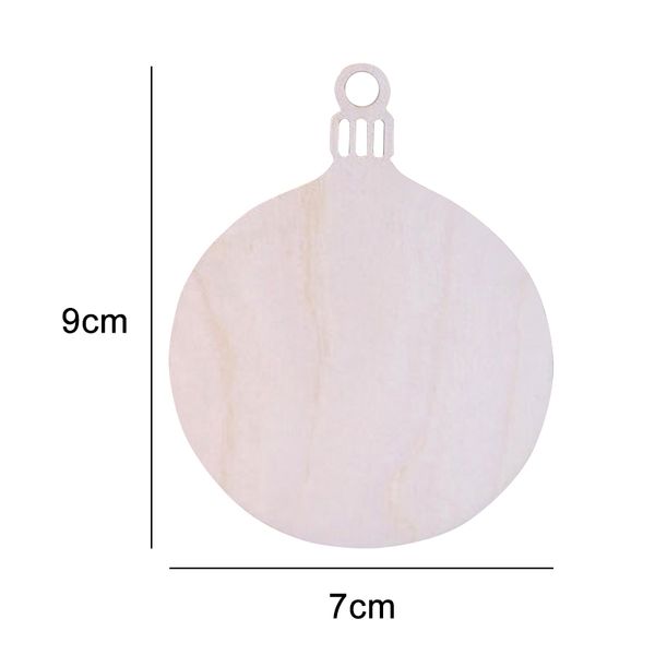 

10pcs wooden ornaments round baubles tags bell sock bird christmas art craft home diy h99f