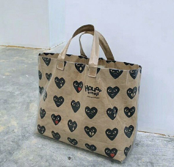 

designer handbags purses lady new pvc kraft paper lady bag folding large capacity leisure handbag fashion women shopping bags