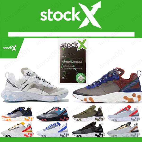 

script react element 55 undercover x 87 mens running shoes for men women 87s 55s triple black white highlighted trainers sports sneakers