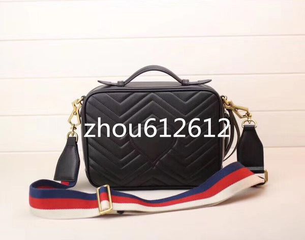 

marmont handbag 498100 8975 quilted backpack cowhide portable handbags shoulder bags zipper around flap pocket front messager bag