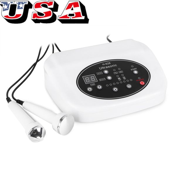 

portable 2 probes 1mhz-3mhz ultrasonic skin rejuvenation anti wrinkle household ultrasound anti age beauty machine us ship