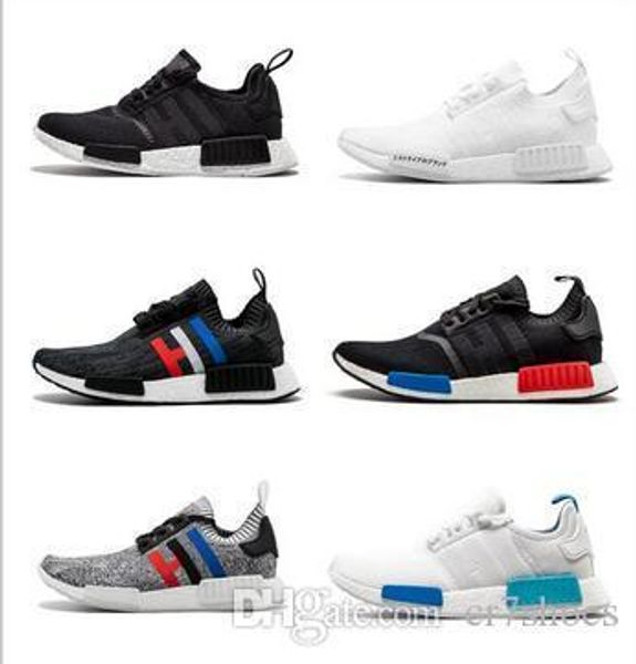 

2019 r1 oreo runner nbhd primeknit og triple black white camo mens running shoes women runners xr1 sports trainers size 36-45